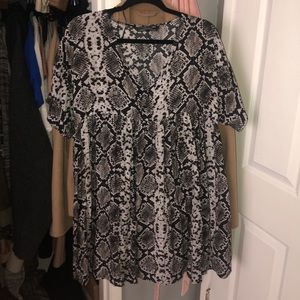 Zara snake baby doll dress